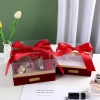 Transparent acrylic souvenir gift box, light luxury wedding bow gift box, Christmas and Valentine's Day gift box details Picture